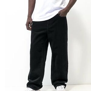 Empyre Men's Relax Black Corduroy Pants